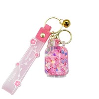 Accessoires de porte-clés créatifs et mignons, porte-clés en acrylique liquide avec animaux