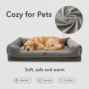 Cama Ortopédica Grande para Perros con Base Antideslizante, Lavable a Máquina, con Soporte de Espuma Viscoelástica de Alta Densidad para Perros Mayores - Product Image 2