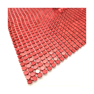 Rideau en maille tissée décoratif coloré en acier inoxydable avec paillettes, résistant à la corrosion - Product Image 2