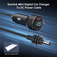 Charger Mobil Digital Mini Dc 12-48V 65W QC3.0 untuk Laptop, Ponsel & Kamera 3m 5m untuk Starlink