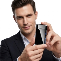 Nouveau briquet électrique à plasma avec affichage du niveau de batterie, rechargeable, en alliage de zinc, briquet USB pour cigares et bougies, design moderne