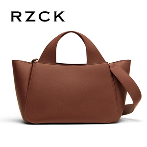 RZCK 2025 Borsa Tote a Spalla di Lusso da Donna Marrone ad Alta Capienza in Vera Pelle Italiana Portacomputer da 16 Pollici Personalizzata - Product Image 1