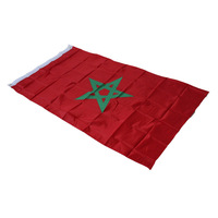 Drapeau marocain 3x5 pieds 150D 90x150cm en polyester, impression numérique, drapeau national du Maroc
