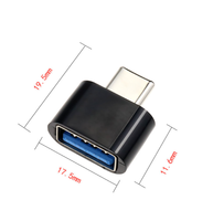 Adaptor USB 2.0 Tipe-C Pengisi Daya Mobil Mikro untuk Ponsel Android, Flash Drive USB, Adaptor OTG