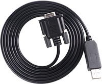 Cable Adaptador Serial RS232 USB a DB9 Hembra Null Modem, Conexión Cruzada 2-3