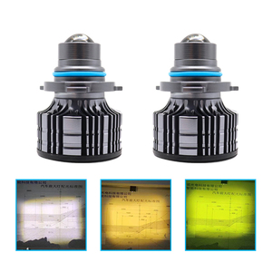 Proyector LED faro lente led luces antiniebla blanco amarillo verde H7 LED faro bombilla H11 9005 focos LED faros luces LED para coche - Product Image 3