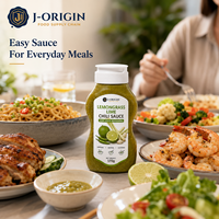 Salsa de Limón y Chile con Hierba Limón, Mezcla Semisólida de 170g, Botella de Condimento para Restaurantes, Venta al por Menor, OEM, Marca Privada, Suministro a Granel