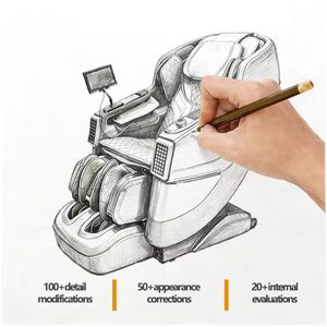 Zhipin Luxury 3D Dual Core Track Portable Foldable Airbag Heat <b>Zero</b> <b>Gravity</b> Shiatsu <b>Chair</b> Home Use - Product Image 3