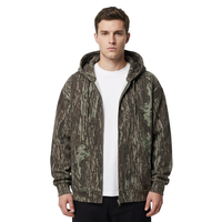 Sweat-shirts à capuche surdimensionnés pour hommes, imprimé camouflage Real Tree, avec logo personnalisé OEM XUCHANG, 100% coton, fermeture éclair, design de créateur