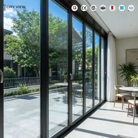Ventana Moderna de Aluminio con Marco Abatible, Malla de Acero Inoxidable, Doble Acristalamiento Insonorizado para el Hogar