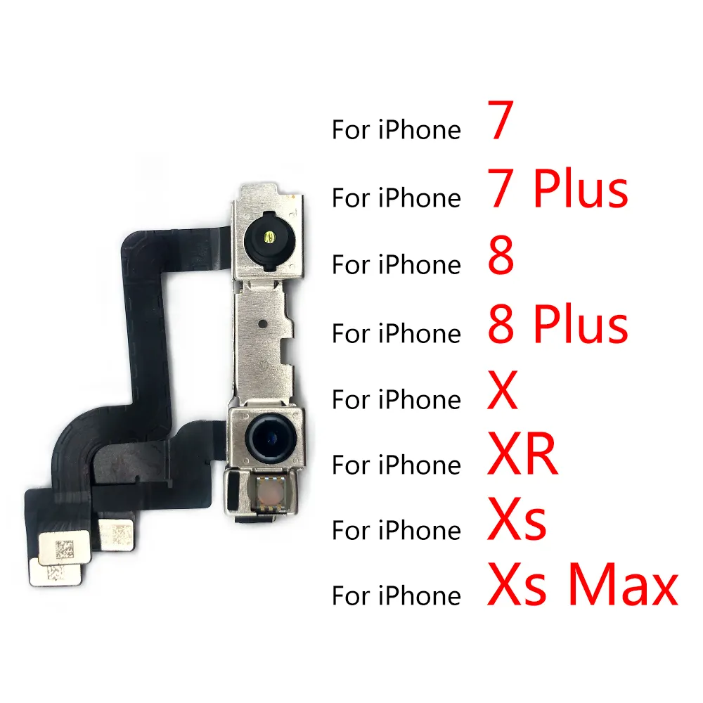 Ban Đầu Phía Trước Máy Ảnh Cho Iphone 7 8 Cộng Với X XR XS Max Proximity Cảm Biến Mặt Phía Trước Máy Ảnh Flex Cable Phụ Tùng Thay Thế