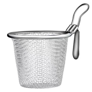 Stainless Steel Strainer For Hot Pot Kitchen Noodle Drainer Commercial Deep Fryer Filter Single Hook Anti Scalding Durable - Product Image 1