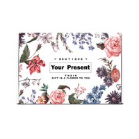 Boîte en papier blanc personnalisée avec impression de motifs floraux, écologique, recyclable, pliable, en carton ondulé, pour l'expédition et l'emballage de cadeaux