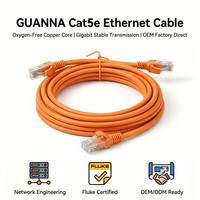 Kabel Patch Cord Cat5e Cat5 10m RJ45 Custom Pabrik Sumber, CCA UTP FTP SFTP LAN Ethernet Jumper untuk Server, Desktop, Internet, Router