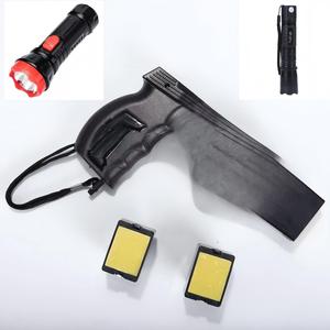 KP Tactical LED Flashlight Rechargeable Torch 3 Lighting Modes for Outdoor Adventure Emergency Storage Bag Preparedness