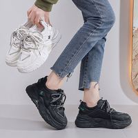 Chaussures polyvalentes à semelle épaisse pour femme, baskets décontractées et tendance pour étudiantes, idéales pour la course, la marche et le sport
