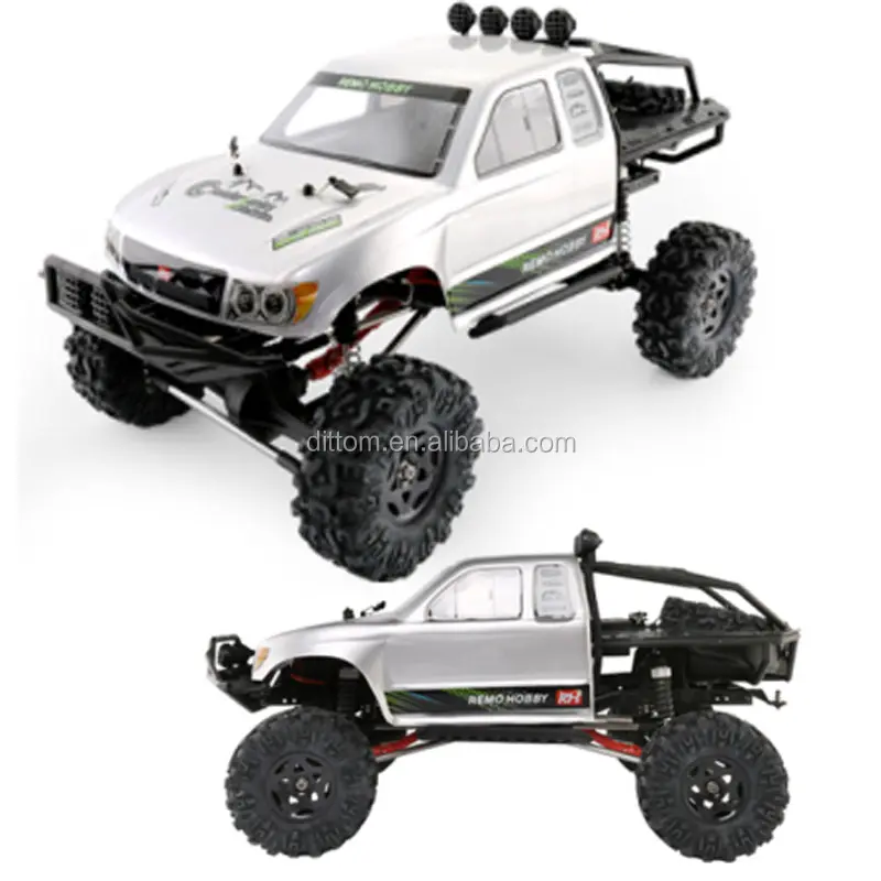 1/10 2.4G Off-Road Brushed Rock Crawler 4WD Trail Rigs Climbing Waterproof Remo Hobby Truck