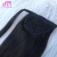 Extension de cheveux 100 naturels Remy indiens, cheveux bruts, queue de cheval vierge non traité, bon marché