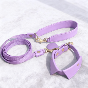 <span class=keywords><strong>Collar</strong></span> de Perro Ajustable de Lujo en Rojo Rosado Reciclado, <span class=keywords><strong>Collar</strong></span> de Perro con Lazo de Cuero Vegano Cómodo y Personalizado al por Mayor - Product Image 2