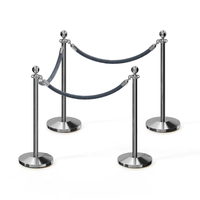 Barrières de contrôle des foules en acier inoxydable de haute qualité, diamètre du tube de 51 mm, finition polie, pour utilisation en intérieur, vente chaude