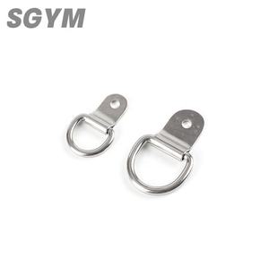 ربط أسفل الفولاذ المقاوم للصدأ D حلقة ثقب واحد D حلقات الصورة الإطار حزام هوك شماعات - Product Image 5