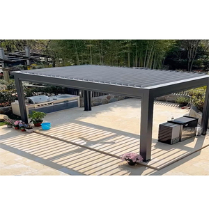 Pérgola de Aluminio de Diseño Moderno, Impermeable, con Techo para Jardín, Patio o Terraza, Tipo Gazebo, Desplegable, Blanca, en Oferta - Product Image 3