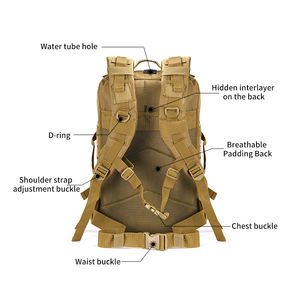 SABADO extérieur <span class=keywords><strong>Coyote</strong></span> motif tactique survie chasse sac à dos étanche MOLLE Camo sac avec découpe Laser fermeture à glissière - Product Image 3