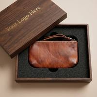 Pochette à tabac en cuir véritable avec logo personnalisé de luxe, coffret cadeau haut de gamme, vente en gros OEM/ODM, accessoires pour fumeurs pour hommes
