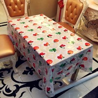 Nappe rectangulaire en PVC HuiHe, motif floral, dessin animé ou géométrique personnalisé, protection de table pour cuisine et restaurant