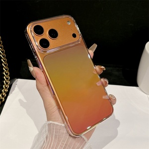 เคสโทรศัพท์แข็งใสเคลือบสีไล่เฉดแบบเลเซอร์บางเฉียบหรูหรา สำหรับ iPhone 17 Air 16 15 14 13 12 11 Pro Max - Product Image 3
