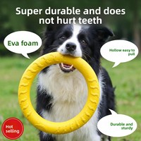 Jouet pour chien transfrontalier en EVA pour grandes races, interactif, sonore, anneau de tirage, résistant à la mastication, anti-ennui