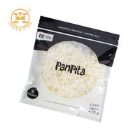 Op Maat Bedrukte Flexibele Plastic Zak Food Grade Diepvriesproducten En Bakkerij Tortilla Verpakking Met Ritssluiting En Doorzichtig Venster