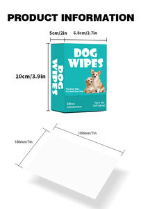 Grosir tisu basah hewan peliharaan lintas batas paket tunggal tisu perawatan pembersih tidak dicuci sekali pakai khusus kucing anjing - Product Image 6