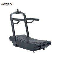 Tapis roulant incurvé non motorisé BN Gym CrossFit Box, équipement commercial robuste pour studio de formation personnelle