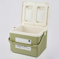Glacière extérieure 13L avec logo personnalisé, boîte à glace portable en plastique rigide, cadeau d'entreprise, camping, pêche, réfrigérateur avec serrure, vente en gros