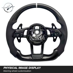 Volante de Lujo Personalizado de Fibra de Carbono con 3 Palancas Multifunción para Audi A1 A3-A8 Q3-Q7 - Product Image 4