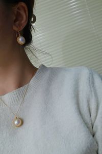 Collar de Perlas Naturales de Agua Dulce de 13-14 mm Hecho a Mano, Joyería Antigua Tejida con Oro de 14K, Collar Fino de Alto Brillo para Mujer - Product Image 2