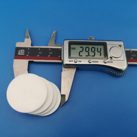 Biscuit de plaque de disque en céramique d'alumine réfractaire beige Al2O3 isolant