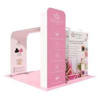 Usine directement vente Portable salon 10x10 stand avec étagères pour afficher les produits