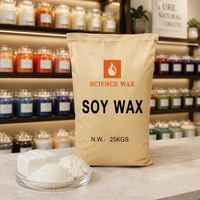 Cire de soja 100% pure et biologique, matière première pour la fabrication de bougies votives parfumées, longue durée de combustion, parfum personnalisé, approvisionnement en vrac 25kg