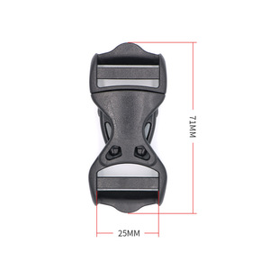 Boucle à double tirage 25 mm en plastique pour l'ajustement des sacs et des bagages - Product Image 3
