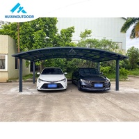 Production UV 2 abris de stationnement extérieurs pour voitures Toit d'auvent en aluminium Garage abri pour vélos Abri de voiture