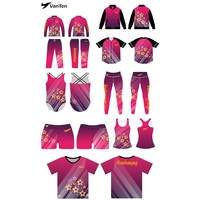 Justaucorps de gymnastique rose sur mesure, sans manches, avec design gratuit, fabriqué sur mesure, ensembles d'entraînement personnalisés