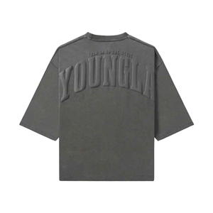 Camiseta Extra Grande para Hombre, 100% Algodón Lavado, Estilo Vintage Personalizado, Manga Corta, Cuello Redondo, Impresión Serigráfica, Transpirable y Ecológica - Product Image 1