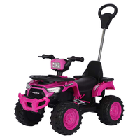 Voiture électrique pour enfants, nouveau design, 4 roues, buggy de plage, poignée de poussée, batterie rechargeable