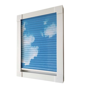 Bán buôn ngày đêm tổ ong rèm cửa sổ Kem chống nắng thông minh động cơ điều khiển bằng tay rèm để điều chỉnh ánh sáng - Product Image 2