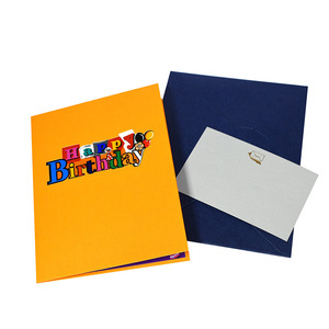 Tarjetas de Felicitación Hechas a Mano con Letras de Feliz Cumpleaños en Alemán e Inglés, Impresas en 3D, Venta al Por Mayor - Product Image 5