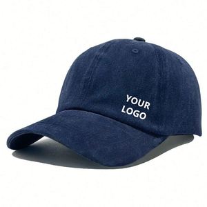 Gorra de Béisbol Unisex Extra Grande, Desgastada, con Logotipo Personalizado, de Algodón Teñido, Sin Estructura, para Regalo Promocional - Product Image 1