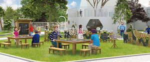 Moetry préscolaire extérieur Art salle <span class=keywords><strong>de</strong></span> classe équipement en bois Table à dessin Art chevalet peinture conseil pour enfants école éducation utilisation - Product Image 4