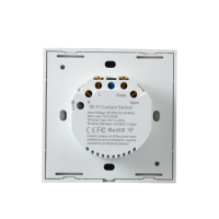 Interruptor Inteligente para Cortinas, Compatible con WiFi y la Aplicación Smart Life, Control Táctil, 220V 10A, Motorizado Inalámbrico para el Hogar, UE y Reino Unido